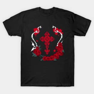 Cross Rose Red T-Shirt